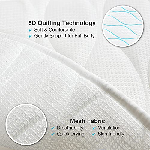 Bath Pillow for Tub Neck Back Support: Soft Bathtub Pillows with 4D Air  Mesh and Non-Slip Suction Cups - Luxury Relaxing Spa Headrest Washable for